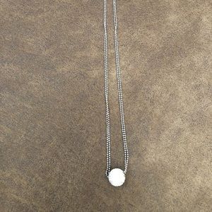 Sterling Silver necklace with swarworski crystals